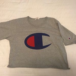 cropped champion tee